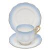 Royal Albert Rainbow Blue Hampton Tea Trio
