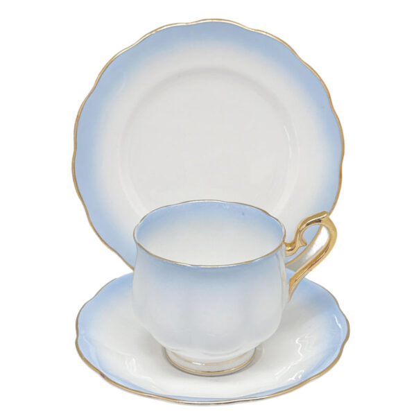 Royal Albert Rainbow Blue Hampton Tea Trio