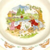 Royal Doulton Bunnykins Fishing Christening Cereal Bowl and Spoon