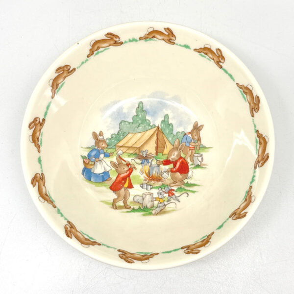 Royal Doulton Bunnykins Porridge Bowl Camp Fire