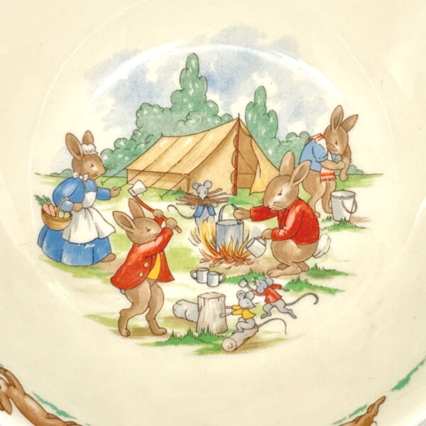 Royal Doulton Bunnykins Porridge Bowl Camp Fire
