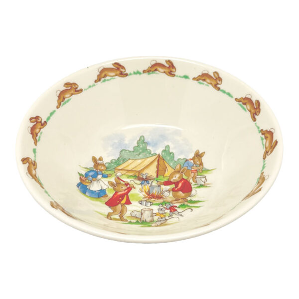 Royal Doulton Bunnykins Porridge Bowl Camp Fire