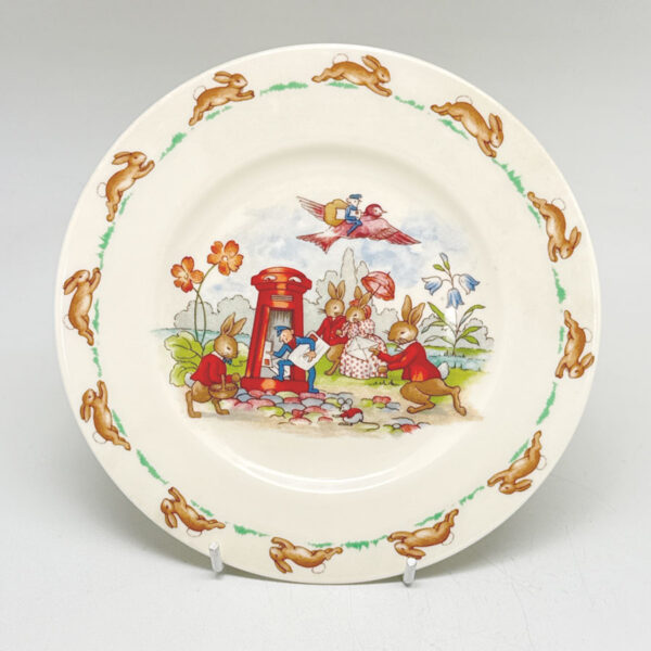 Royal Doulton Bunnykins Postman Letterbox Plate