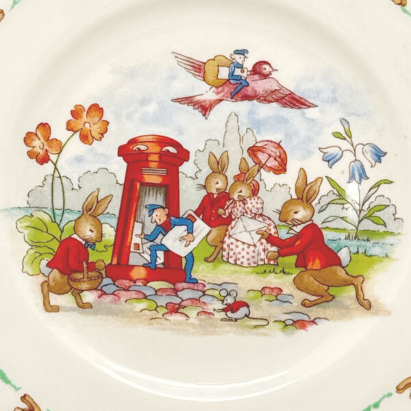 Royal Doulton Bunnykins Postman Letterbox Plate