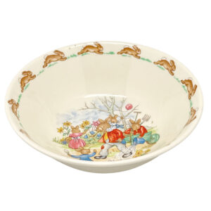 Royal Doulton Bunnykins Watering Wheelbarrow Porridge Bowl