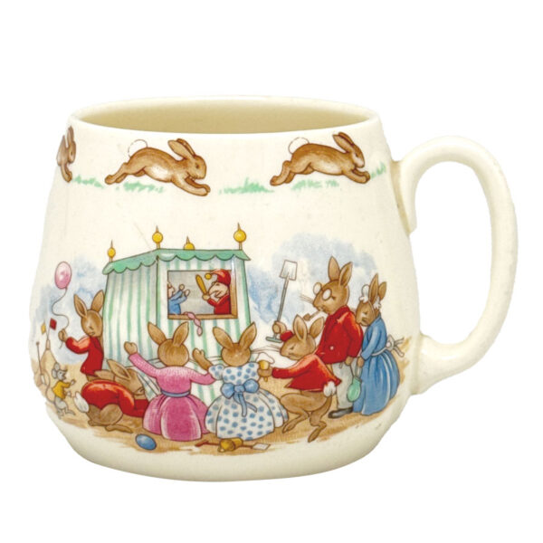 Royal Doulton Christening Bunnykins Mug Punch and Judy
