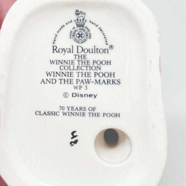 Royal Doulton Disney Figurine Winnie the Pooh and The Paw Marks WP3