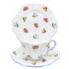 Shelley-Rosebud-Dainty-Shape-Tea-Trio-Blue-Trim Shelley Rosebud Dainty Shape Tea Trio Blue Trim