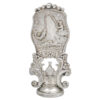 Silver Wax Seal With Man On Pier Fishing 20th