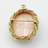 Victorian 10ct Gold Mounted Seed Pearl and Conch Shell Cameo Brooch