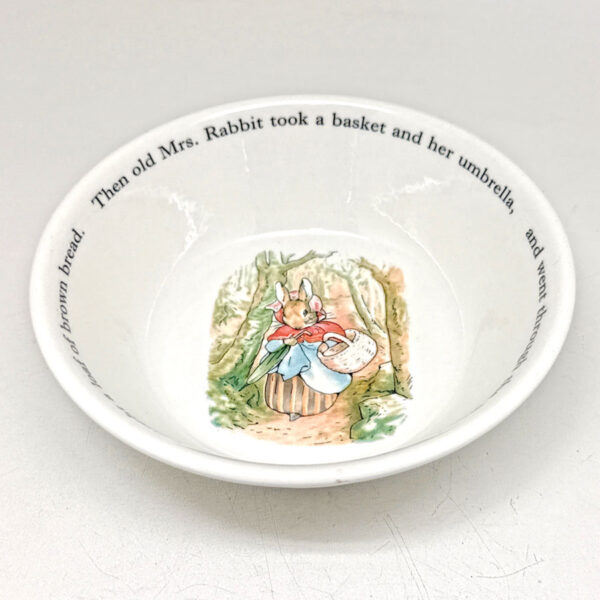 Wedgwood Mrs Rabbit Christening Cereal Bowl