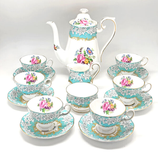 royal-albert-enchantment-coffee-set-1 Royal Albert Enchantment Coffee Service C1950