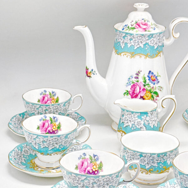 royal-albert-enchantment-coffee-set-2 Royal Albert Enchantment Coffee Service C1950