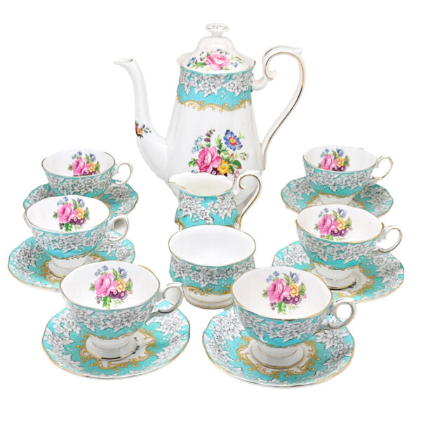 royal-albert-enchantment-coffee-set Royal Albert Enchantment Coffee Service C1950