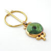 18ct Gold Cabochon Jade Pin Brooch