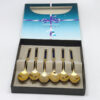 Eetrite 24ct Gold Plated Royal Albert Blue Heirloom Tea Spoons