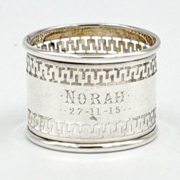 Hallmarked Silver Birmingham 1914 Serviette Ring Boxed