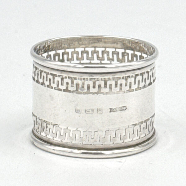 Hallmarked Silver Birmingham 1914 Serviette Ring Boxed