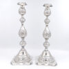 Hallmarked Silver Edward VII Pair Shabbat Candlesticks London 1922