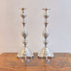 Hallmarked Silver Edward VII Pair Shabbat Candlesticks London 1922