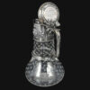 Hallmarked Silver London 1874 Claret Jug Star Etched Glass