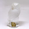Lalique-Frosted-Glass-Owl-Paperweight-1 Lalique Frosted Glass Owl Paperweight