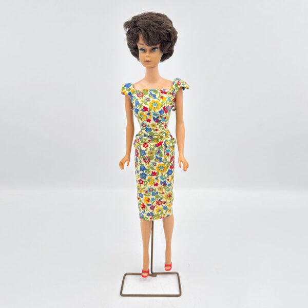 Mattel Vintage 1964 Titian Bubblecut Barbie Doll Metal Stand