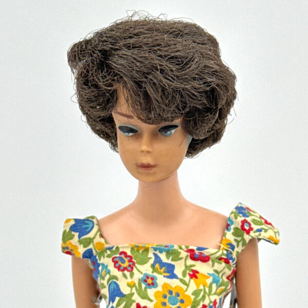 Mattel Vintage 1964 Titian Bubblecut Barbie Doll Metal Stand