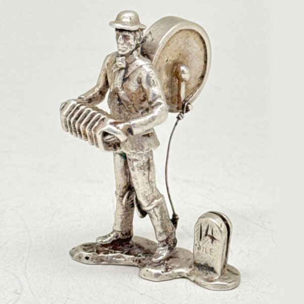 Miniature-Hallmarked-Silver-Musician-London-1977-1 Miniature Hallmarked Silver Musician London 1977
