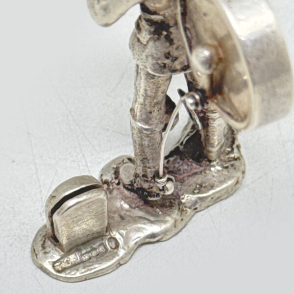 Miniature-Hallmarked-Silver-Musician-London-1977-3 Miniature Hallmarked Silver Musician London 1977