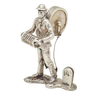 Miniature Hallmarked Silver Musician London 1977