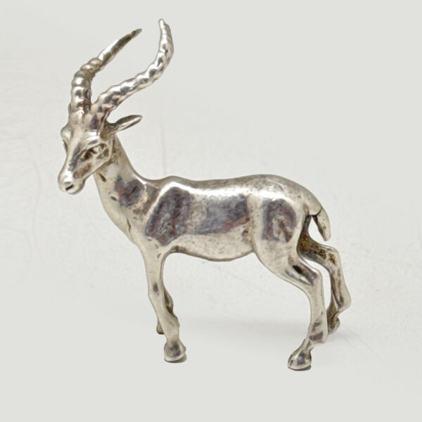 Miniature Sterling Silver Buck