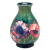 Moorcroft-Anemone-Pattern-Vase-On-A-Blue-Green-Ground Moorcroft Anemone Pattern Vase On A Blue Green Ground C1954
