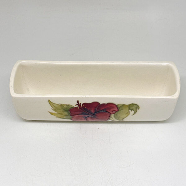 Moorcroft Hibiscus Poppy Vase Ivory Ground C1974
