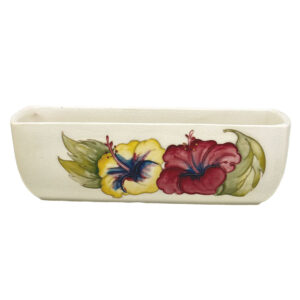 Moorcroft Hibiscus Poppy Vase Ivory Ground C1974