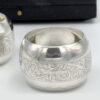 Pair Hallmarked Sterling Silver Serviette Rings Birmingham 1918 Boxed