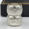 Pair Hallmarked Sterling Silver Serviette Rings Birmingham 1918 Boxed