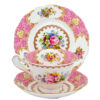 Royal-Albert-Lady-Carlyle-Tea-Trio-Avon-C1940 Royal Albert Lady Carlyle Tea Trio Avon C1940