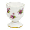 Royal Albert Sweet Violet Pair Pedestal Egg Cups Boxed