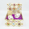 Royal Albert Sweet Violet Pair Pedestal Egg Cups Boxed