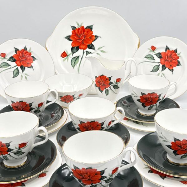 Royal-Albert-Tahiti-21-Piece-Tea-Service-C1950-2 Royal Albert Tahiti 21 Piece Tea Service C1950