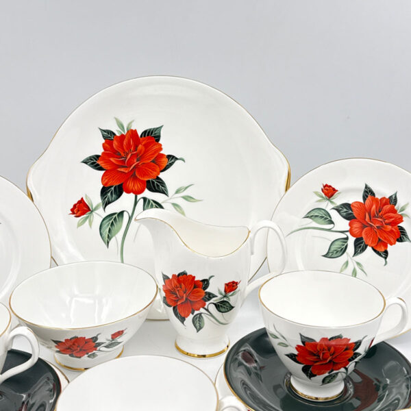 Royal-Albert-Tahiti-21-Piece-Tea-Service-C1950-3 Royal Albert Tahiti 21 Piece Tea Service C1950