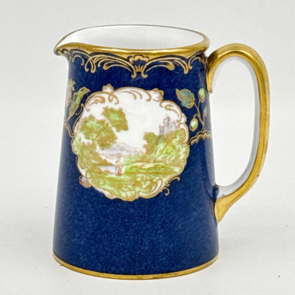 Spode Copeland Hand Painted Flower and Bird Scene Coffee Milk Jug C1890