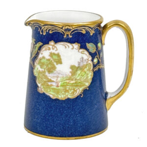 Spode Copeland Hand Painted Flower and Bird Scene Coffee Milk Jug C1890