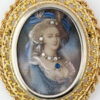 18ct Gold Maria Antionette Brooch Pendant