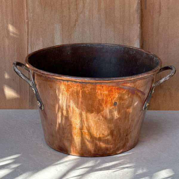 19th Large Cape Copper Jam Boiler Pot