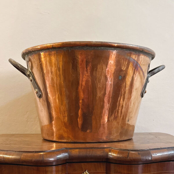 19th Large Cape Copper Jam Boiler Pot