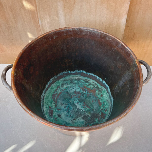 19th Large Cape Copper Jam Boiler Pot