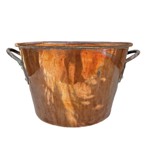 19th Large Cape Copper Jam Boiler Pot