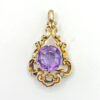 _9-Carat-Gold-Victorian-Amethyst-Pendant-1 9ct Gold Victorian Amethyst Pendant